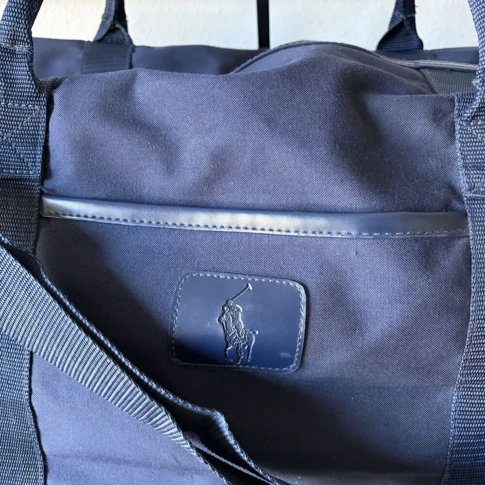 Vintage Polo Ralph Lauren Travel Duffle Bag in Navy